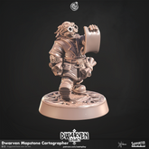 Dwarven Mapstone Cartographer 3D-printed model